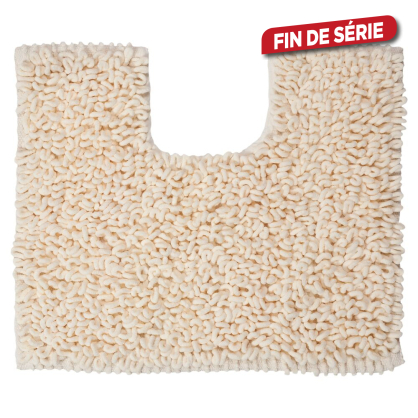 Tapis de toilette Twist 45 x 50 cm ivoire SEALSKIN