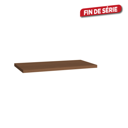 Plan stratifié Sorento chêne cognac 80 cm ALLIBERT