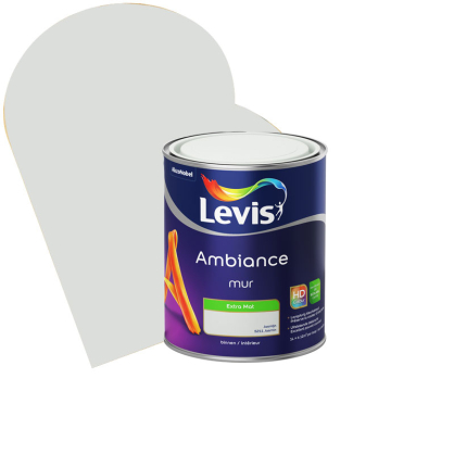 Peinture murale Ambiance Jasmin extra mat 1 L LEVIS