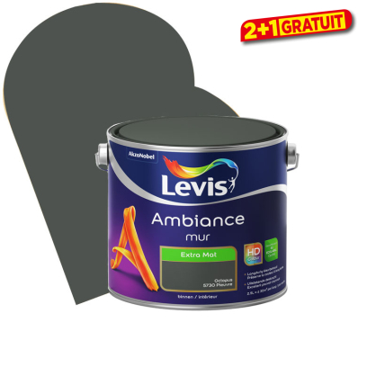 Peinture murale Ambiance Pieuvre extra mat 2,5 L LEVIS