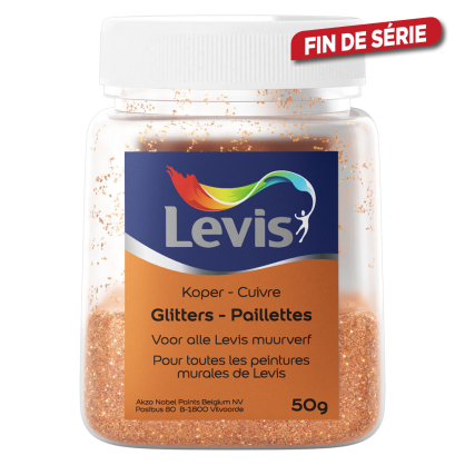 Paillettes additifs de peinture murale bronze 50 g LEVIS