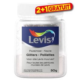 Paillettes additifs de peinture murale 50 gr nacre LEVIS