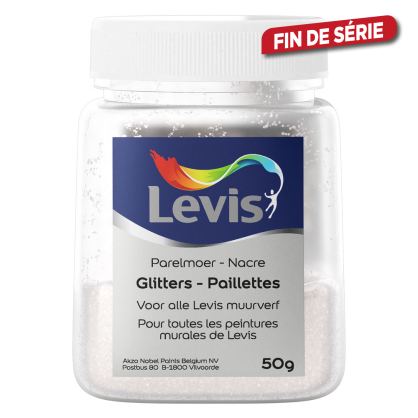 Paillettes additifs de peinture murale nacre 50 g LEVIS