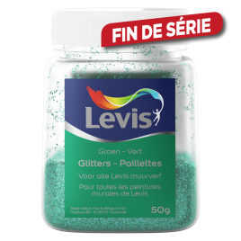 Paillettes additifs de peinture murale vert 50 g LEVIS