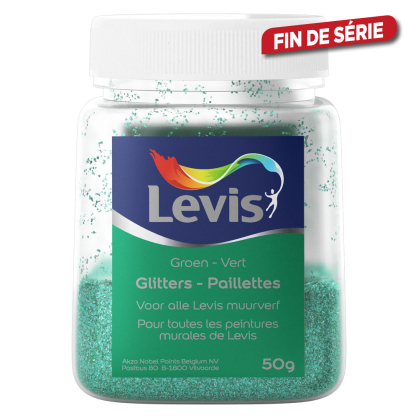 Paillettes additifs de peinture murale vert 50 g LEVIS