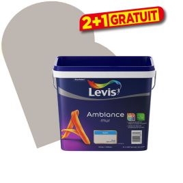 Peinture murale Ambiance Flanelle satiné 5 L LEVIS