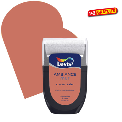 Testeur peinture murale Ambiance Grenade 30 ml LEVIS