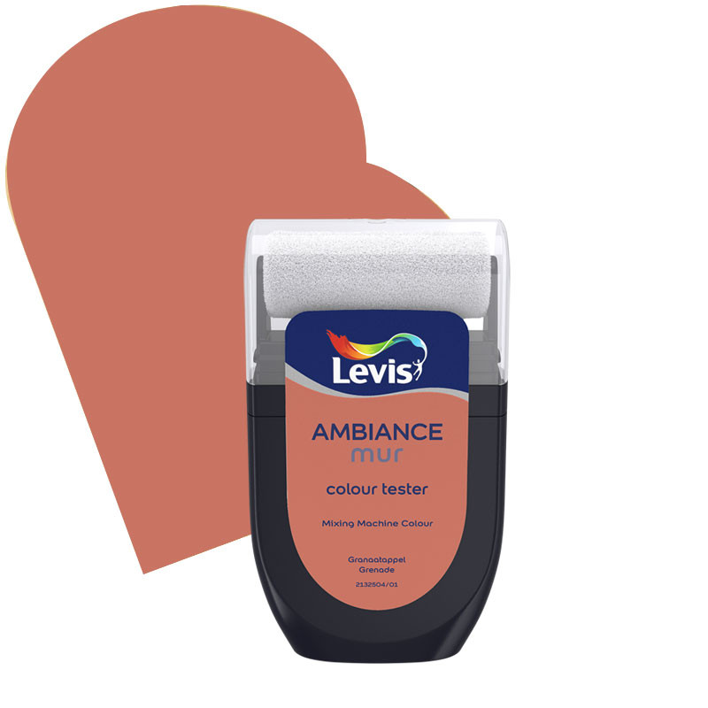 Testeur peinture pour murs Ambiance grenade 0,03 L LEVIS