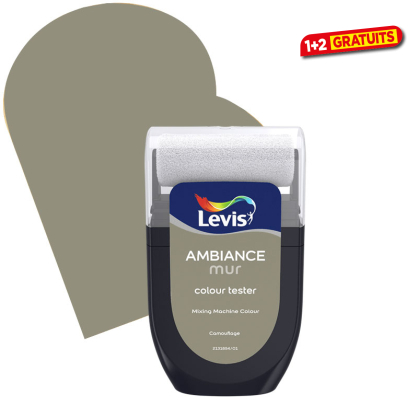 Testeur peinture murale Ambiance Camouflage 30 ml LEVIS