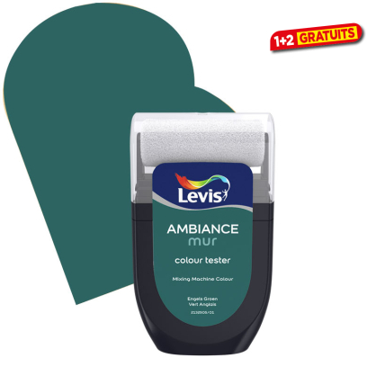 Testeur peinture murale Ambiance Vert Anglais 30 ml LEVIS