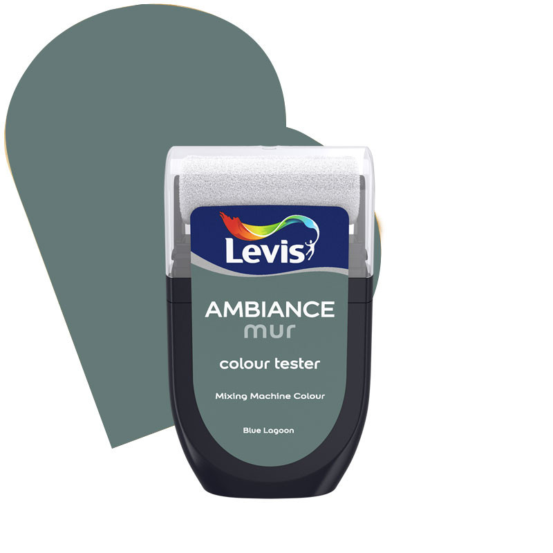 Testeur peinture pour murs Ambiance blue lagoon 0,03 L LEVIS