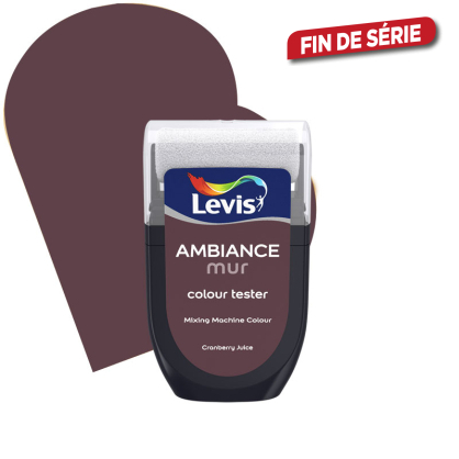 Testeur peinture murale Ambiance Cranberry Juice 30 ml LEVIS