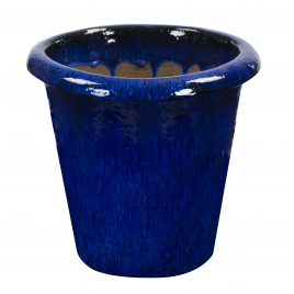 Pot conique bleu Camelia Ø 41 x 38 cm