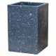 Vase haut noir en terrazzo 37 x 37 x 55 cm