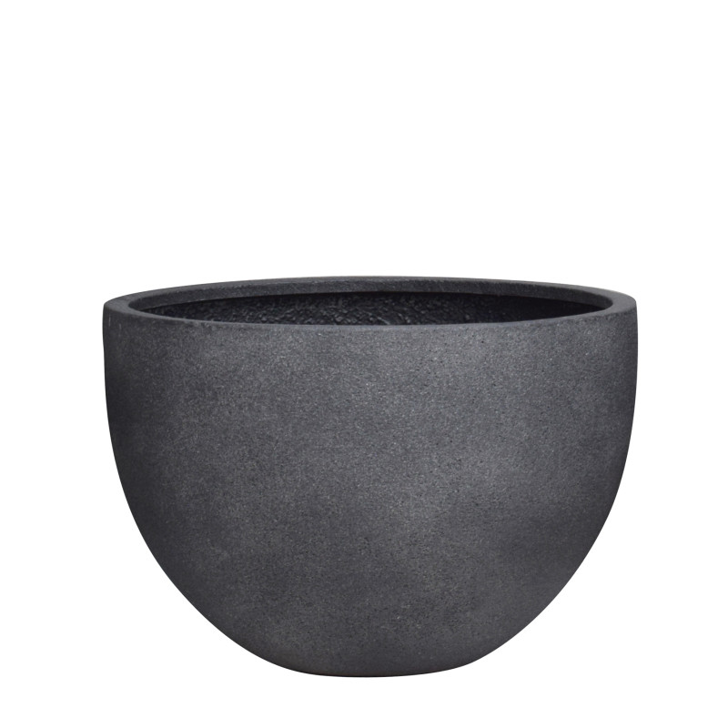 Pot noir en polystone Ø 60 x 40 cm