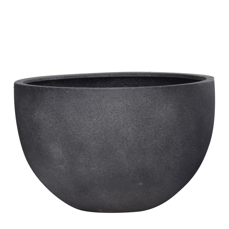 Pot noir en polystone Ø 70 x 45 cm