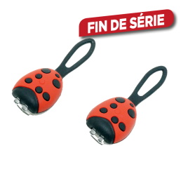 Set d'éclairage pour vélo coccinelle 2 LED