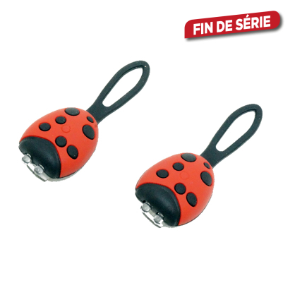 Set d'éclairage pour vélo coccinelle 2 LED