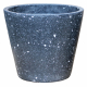 Pot conique noir en terrazzo Ø 43 x 37 cm