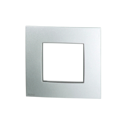 Plaque de recouvrement Intense simple gris clair NIKO