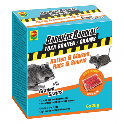 Sachet de céréales anti-rats et anti-souris Barrière Radikal 6