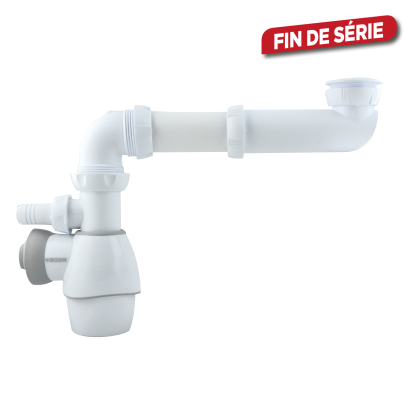 Siphon universel Tout-en-1 déporté Ø 32-40 mm INVENTIV