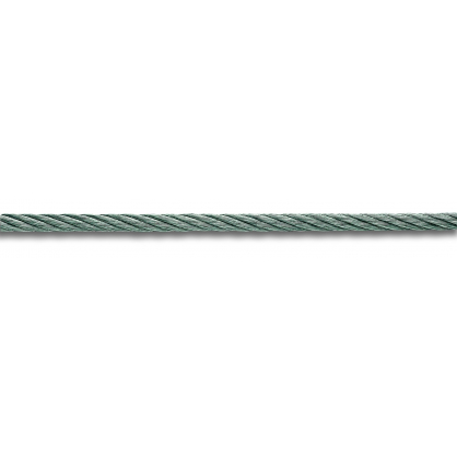 Câble en acier de 7,5 m. Ø 6 mm. avec crochet