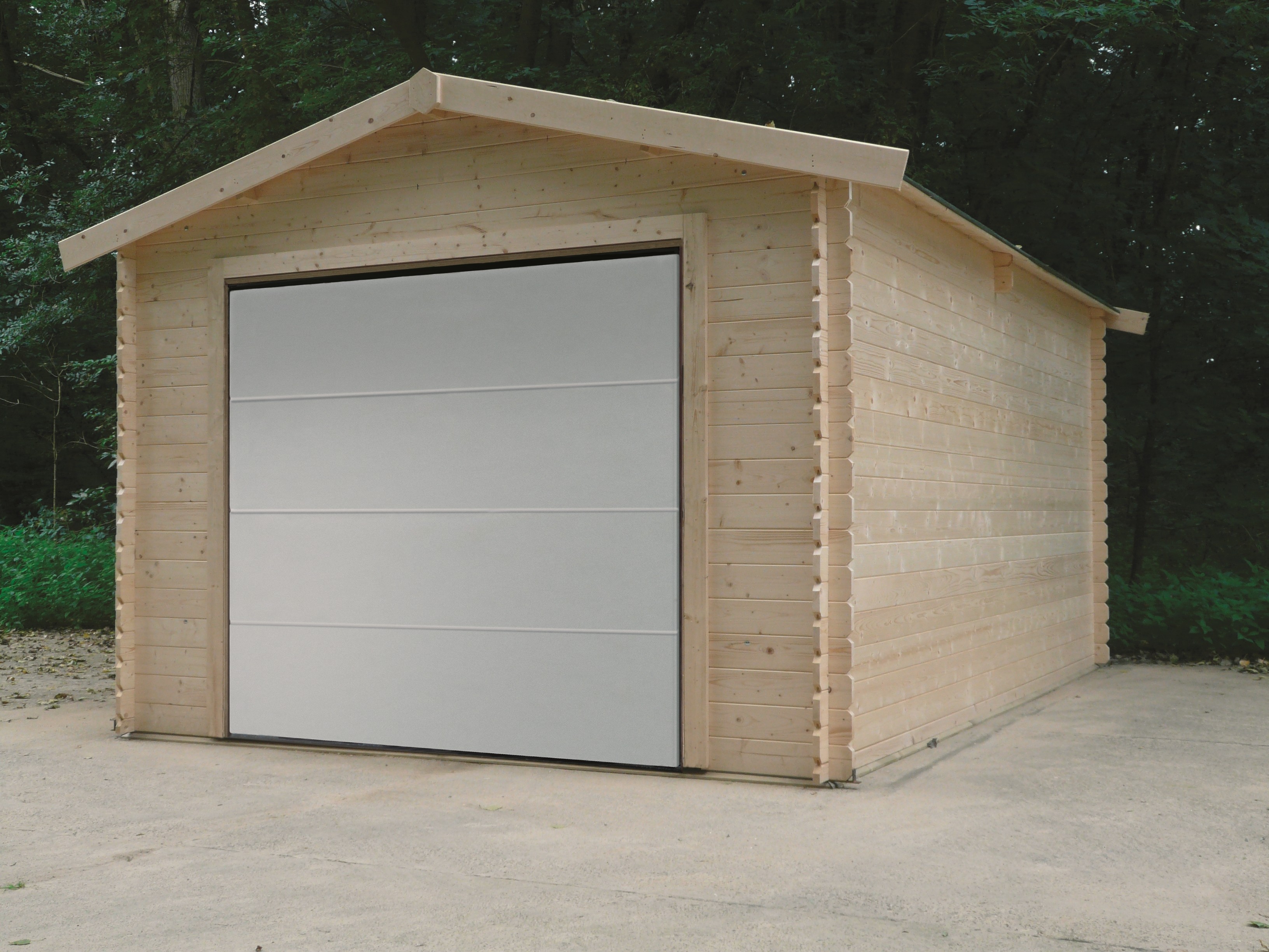 Garage en bois 28 mm 3.50 x 5.40 m (Livré et monté)