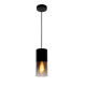 Suspension Zino noire dimmable E27 60 W LUCIDE