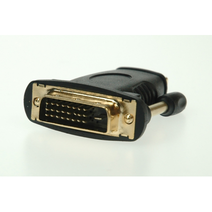 Adaptateur DVI mâle - HDMI femelle dorée dorée sur petit cordon - 30cm