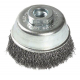 Brosse coupe avec fil en acier ondulé pour meuleuse M14 ø 75 mm