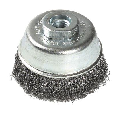 Brosse coupe avec fil en acier ondulé ø 100 mm