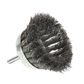 Brosse coupe avec fil en acier torsadé ø 75 mm