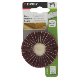 Roue à lamelles abrasives grain 80 Ø 60 x 30 mm