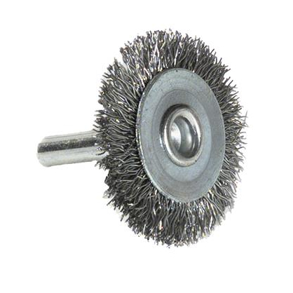 Brosse circulaire avec fil en acier ondulé ø 38 mm