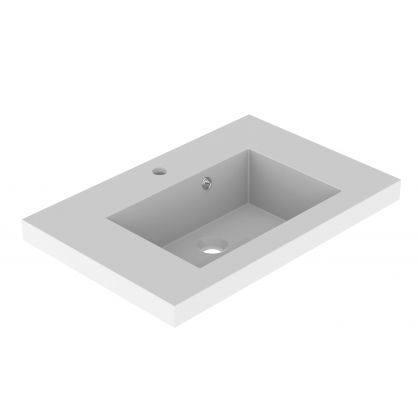 Plan de toilette Kole blanc brillant 70 cm ALLIBERT