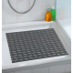 Tapis de douche Arinos gris 54 x 54 cm WENKO