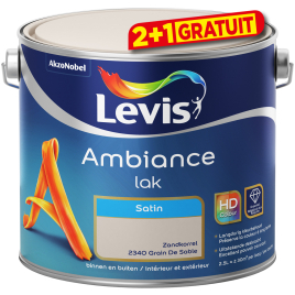 Peinture laque Ambiance Satin Grain de Sable 2,5 L LEVIS