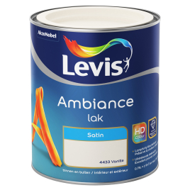 Peinture laque Ambiance Satin Vanille 0,75 L LEVIS