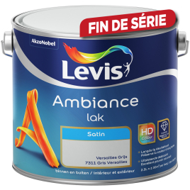 Peinture laque Ambiance Satin Gris Versailles 2,5 L LEVIS