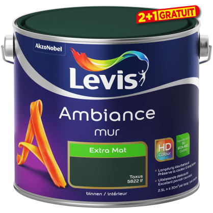 Peinture murale Ambiance Extra Mat If 2,5 L LEVIS