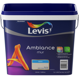 Peinture murale Ambiance Satin Crème 5 L LEVIS