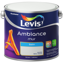 Peinture murale Ambiance Satin Jasmin 2,5 L LEVIS