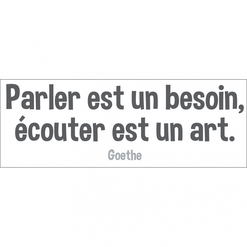 Sticker Citation Goethe 68 X 24 Cm