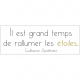 Sticker Citation Guillaume Apollinaire 68 x 24 cm