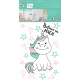 Planche de stickers Licorne 48 x 68 cm