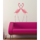 Sticker Flamants Roses 48 x 68 cm