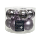 Boule de Noël lilas Ø 6 cm 10 pièces DECORIS