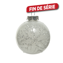 Boule de Noël Flocon Ø 10 cm DECORIS