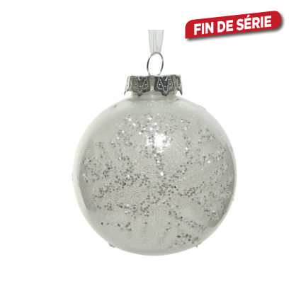 Boule de Noël Flocon Ø 10 cm DECORIS